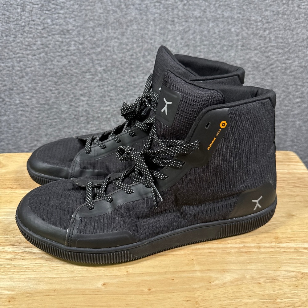 Flux Adapt High Top Sneakers Mens 11 Black Graphene Barefoot Lifting Gym Shoes